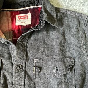 Levi’s Denim Flannel Button Down Shirt